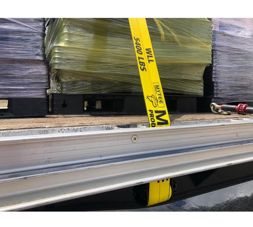 (4 Pack) 4 in. x 80 ft. Winch Strap with Flat Hook