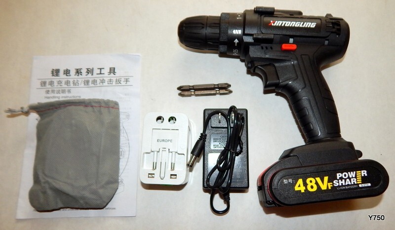 48VF 3Ah Impact Drill Cordless Drill Driver Kit