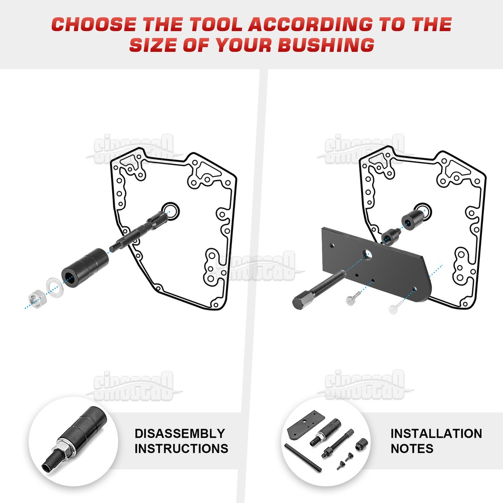 Inner Single Cam Bearing Installer Puller Romoval Tool for Harley EVO 1984+