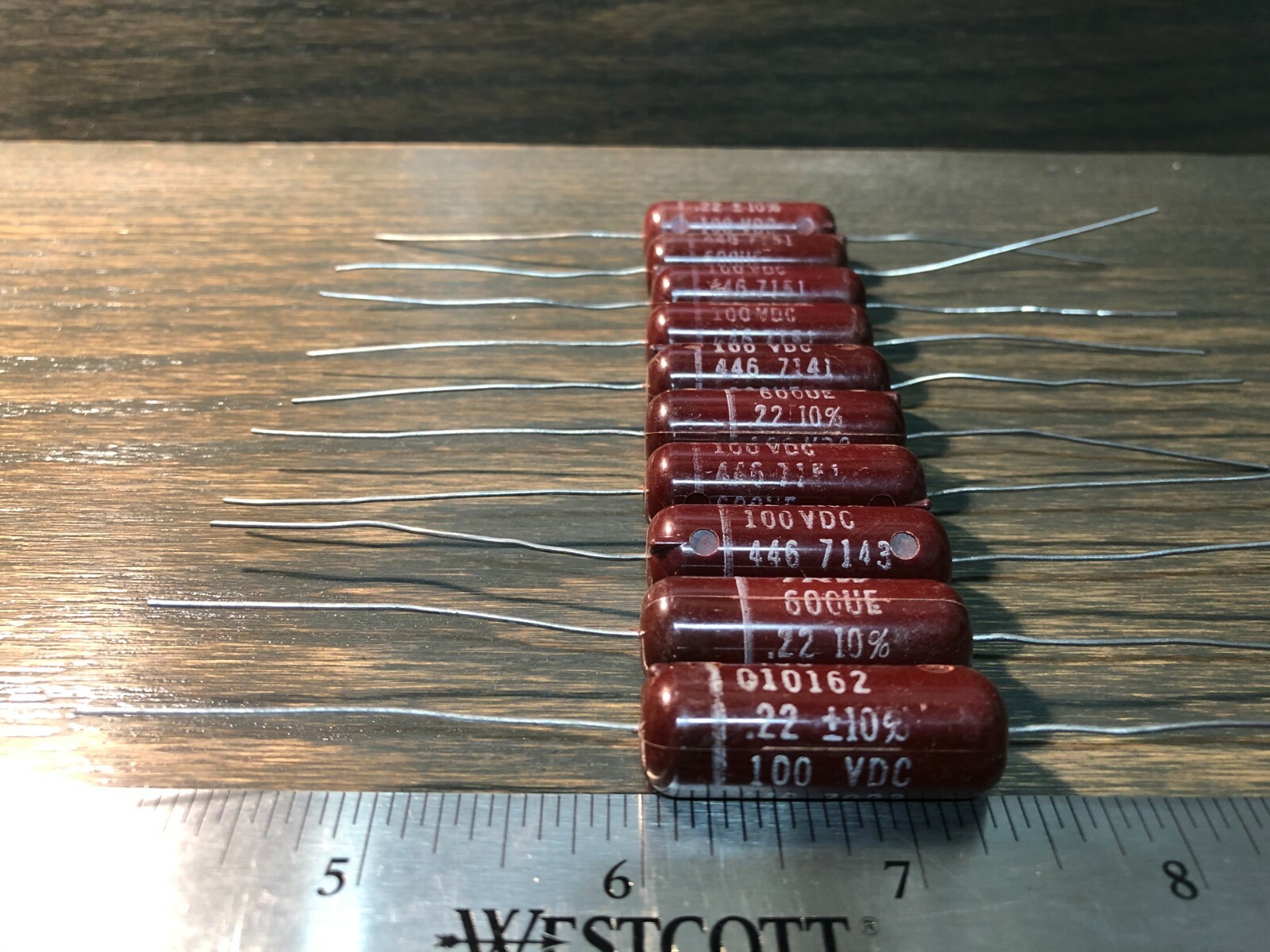 (Lot of 10) NOS 1960's Good-All/TRW Tone Capacitors .22uf 100v 220nf 0.22uf