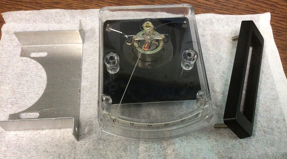 Simpson Edgewise Panel Meter 1522, 0-50 Microamps Cat. No. 4570