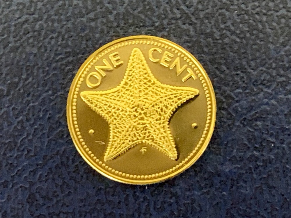 Bahamas 1975 Proof One Cent-Uncirculated