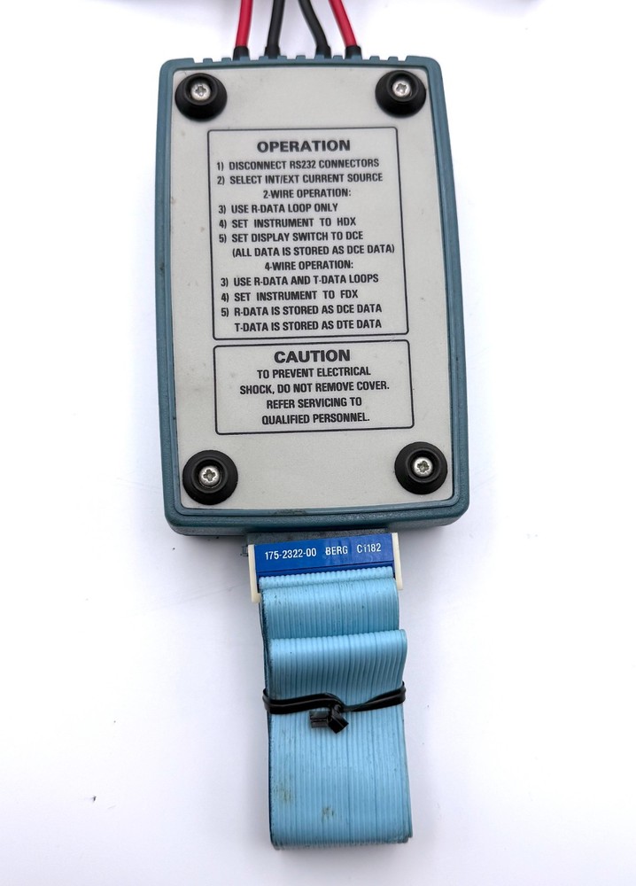 Tektronix 015-0361-00 Current Loop Interface Test Equipment Module w/ Leads VGC