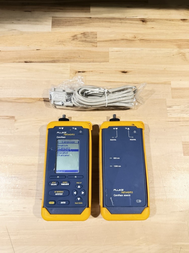 FLUKE NETWORKS CERTIFIBER ADVANCER MULTIMODE FIBER OPTIC CERTIFICATION TOOL
