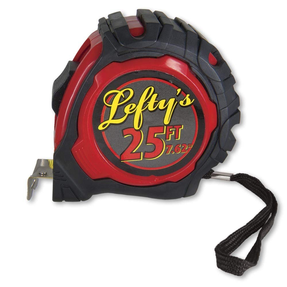 Lefthanded Tape Measure With Rubber Guard 25 ft