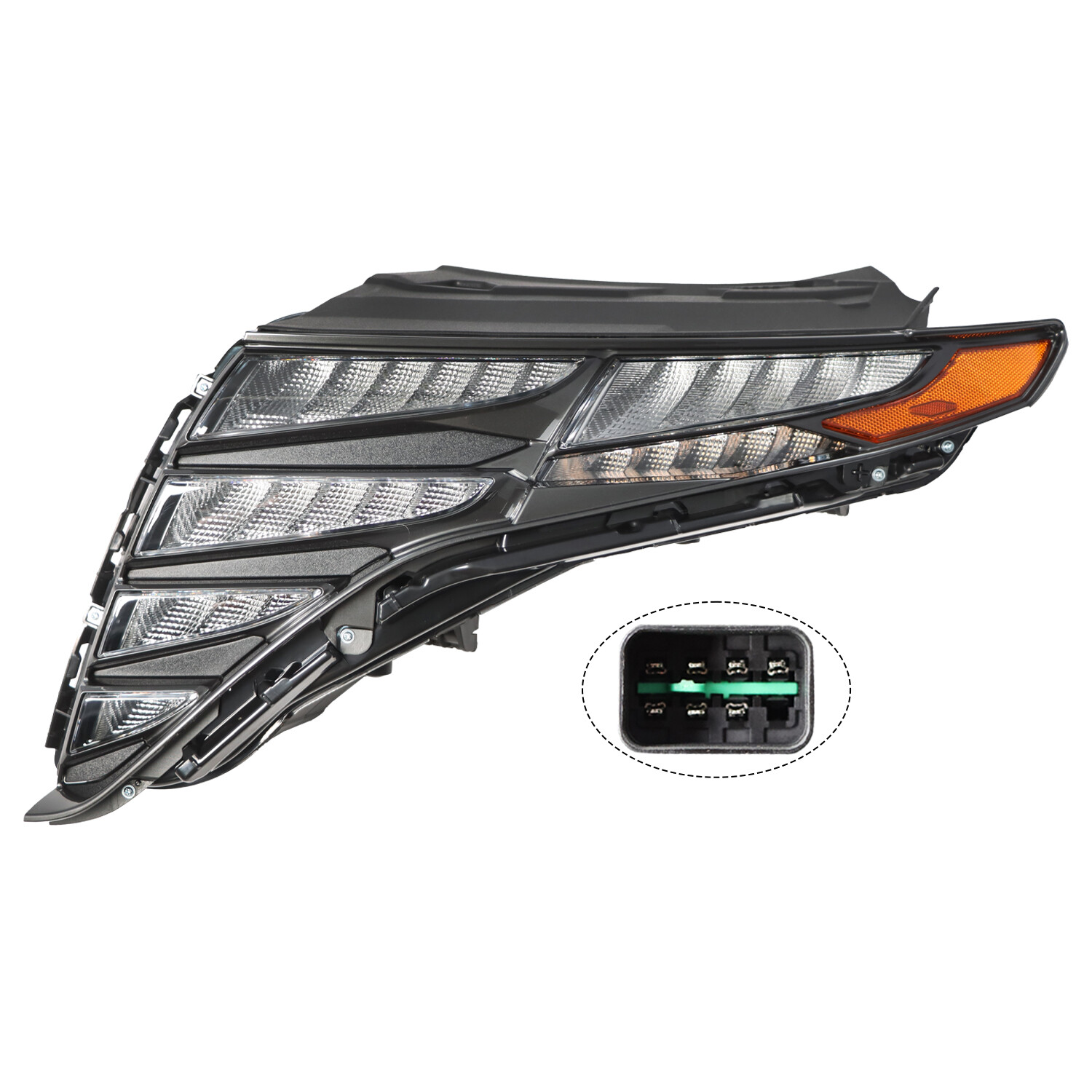 92207CW010 For 2022 2023 Hyundai Tucson LED DRL Headlight Driver Side Chrome