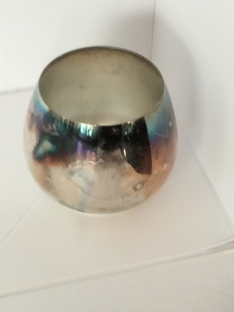 Vintage ONEIDA Silversmith Wine Punch Cup Silverplate Roly Poly Tumbler USA Made