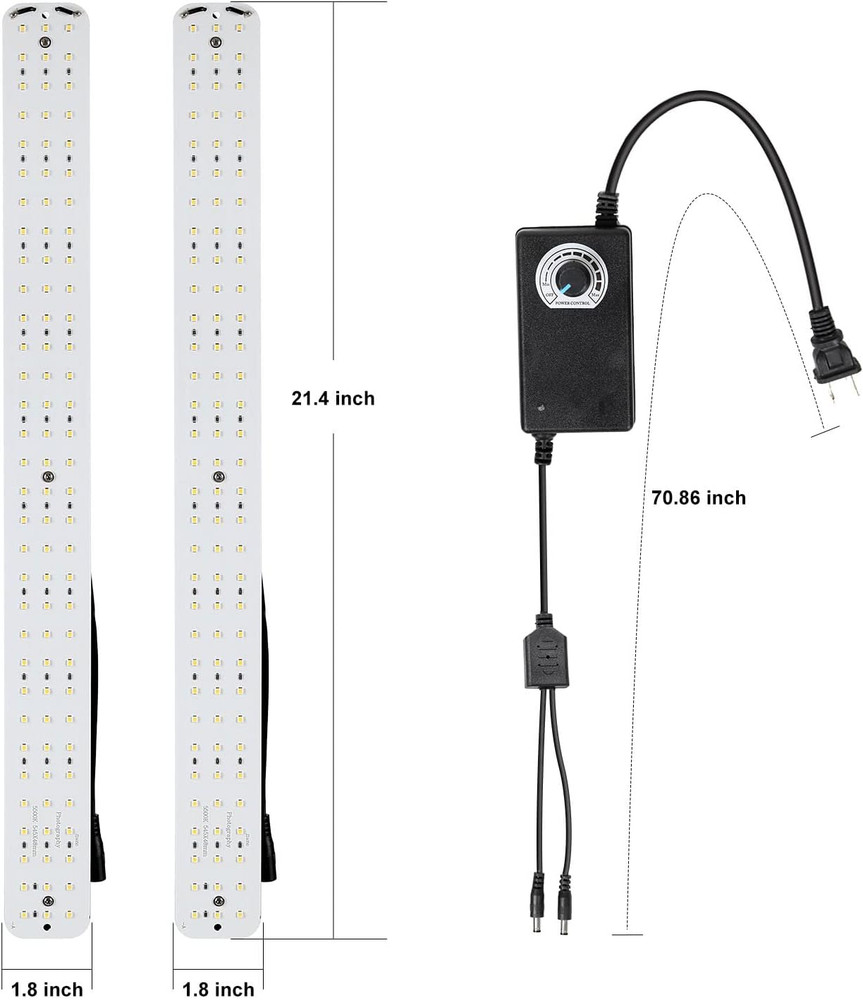 Dimmable LED Light Set for Photography Light Box - 4 Pack