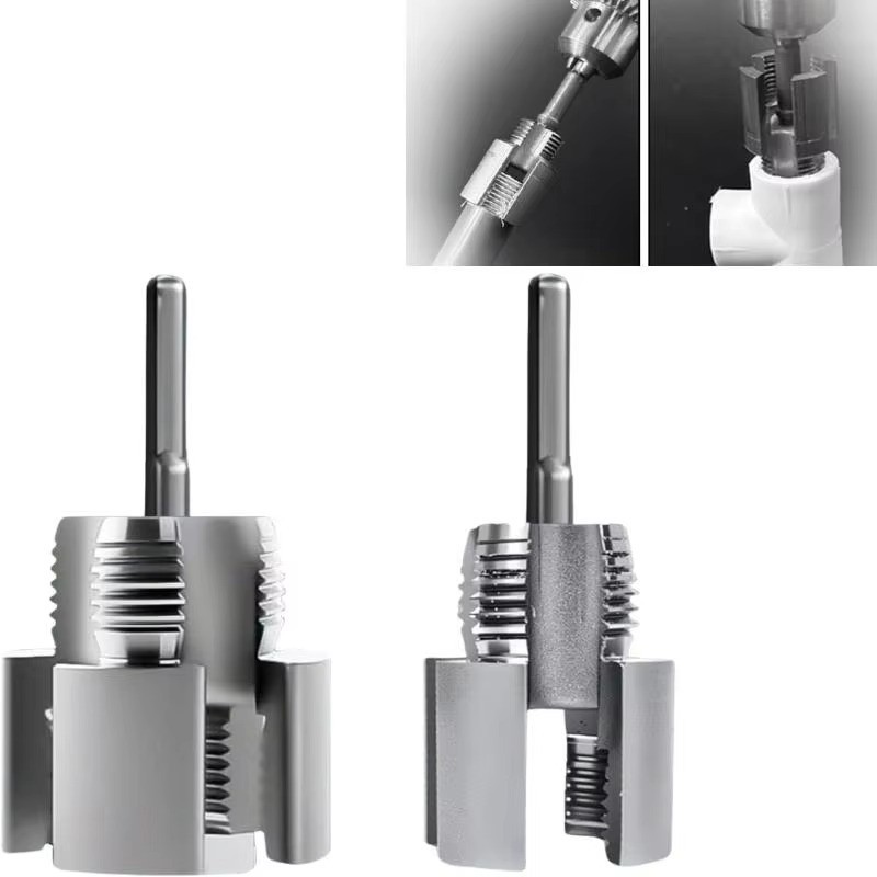 2pcs Integrated Internal & External Pipe Threading-Tool,PVC Pipe Threader Kit