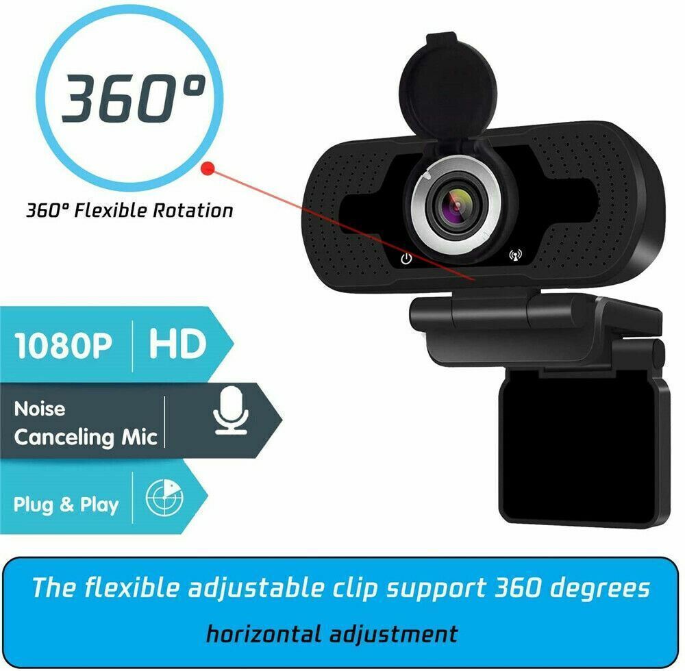 1080P Webcam Video Game Working Streaming Microphone Web Camera For PC Computer