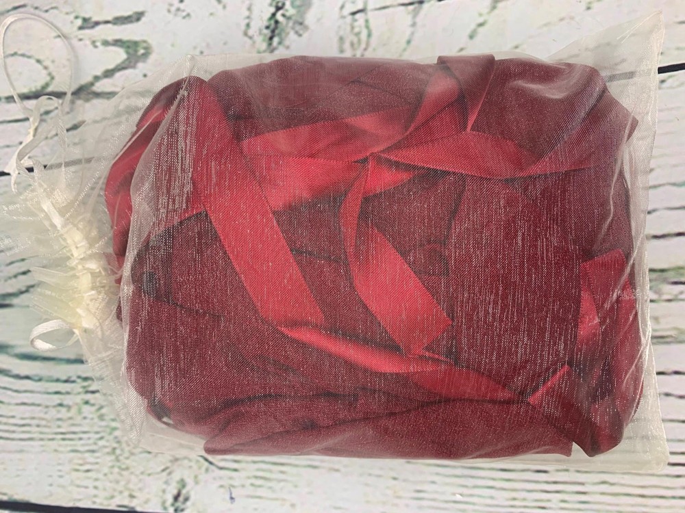 14Ft Burgundy Sheer Table Runner for Rustic Boho Wedding Party