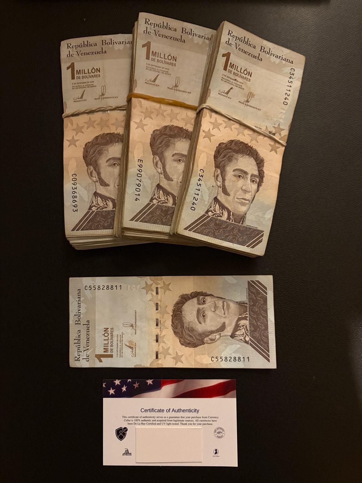 1000x Venezuela 1 Million Bolivar Soberano Banknotes Brick Bolivares Bundle!