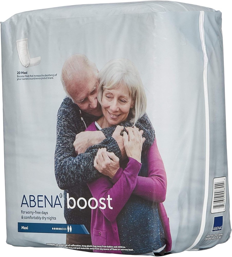 BOOST Fluff Incontinence Pads - No Barrier/Flow-Through, Extra Lar
