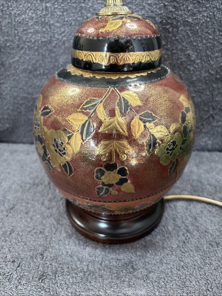 Lovely Gregory’s Table Lamp In Ceramic Floral Design - Working