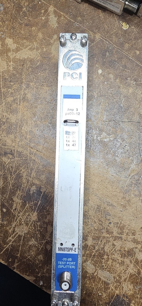 ATX MAXNET MN8TSPF-E 8 WAY MODULE -20dB TEST PORT (SPLITTER) used