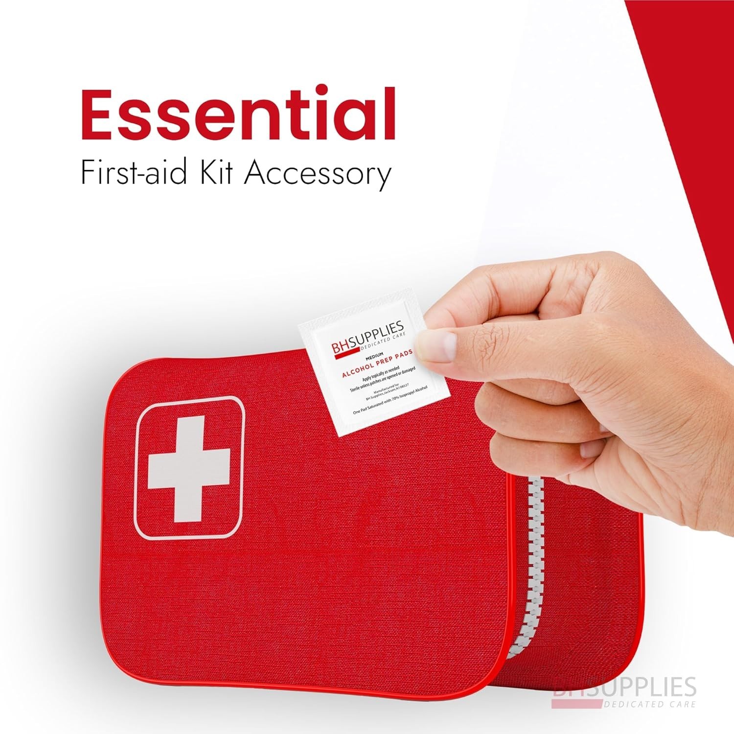 Individually Wrapped Alcohol Prep Pads | 100-Pack of 70% Isopropyl Alcohol Wipes