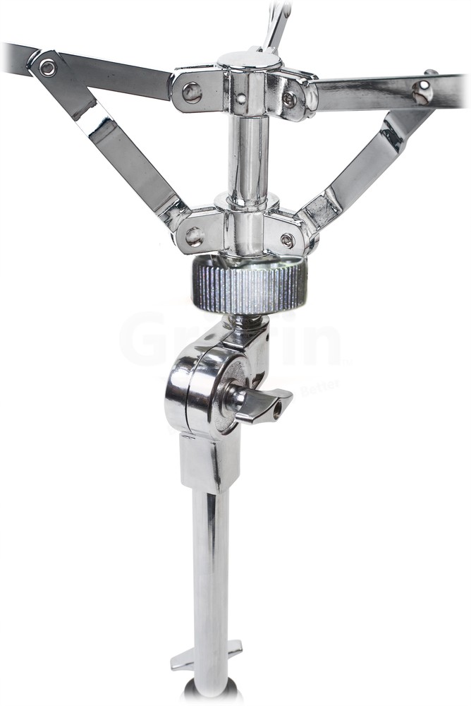 GRIFFIN 2-PACK Snare Stand & Hi-Hat Pedal | Drum Hardware Pull Chain Chrome Set