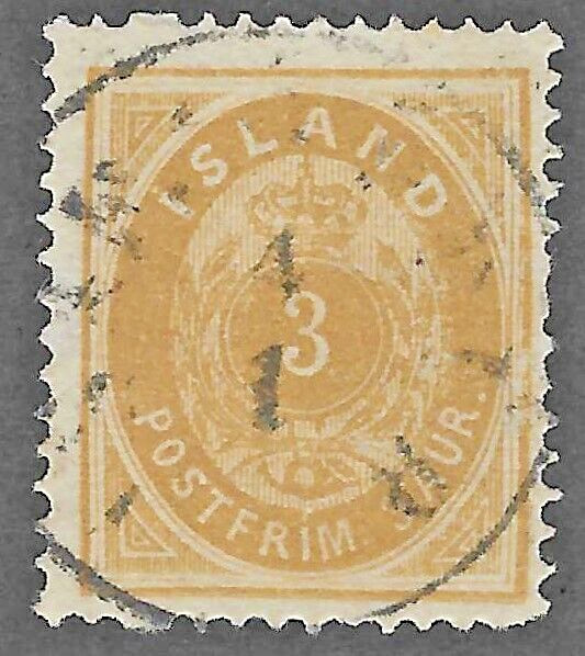 Iceland (1882) - Scott # 15,    Used