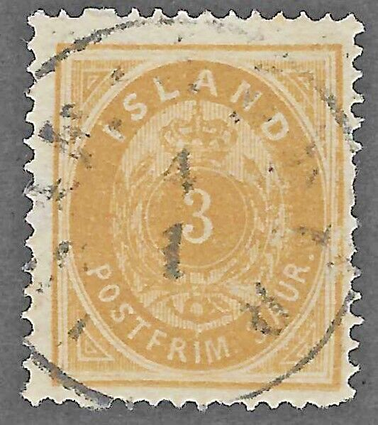 Iceland (1882) - Scott # 15, Used