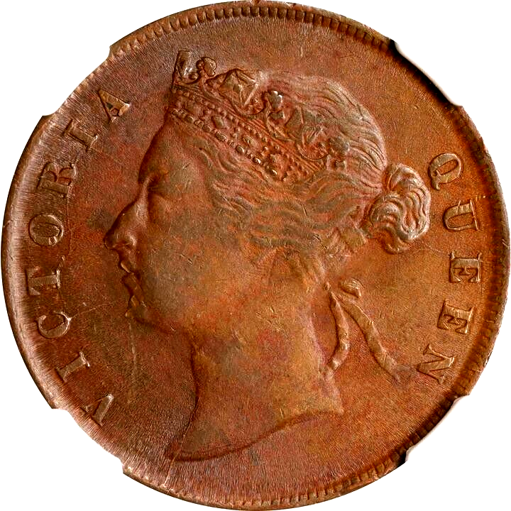 1895 Straits Settlements 1 Cent, NGC MS 63, Malaysia