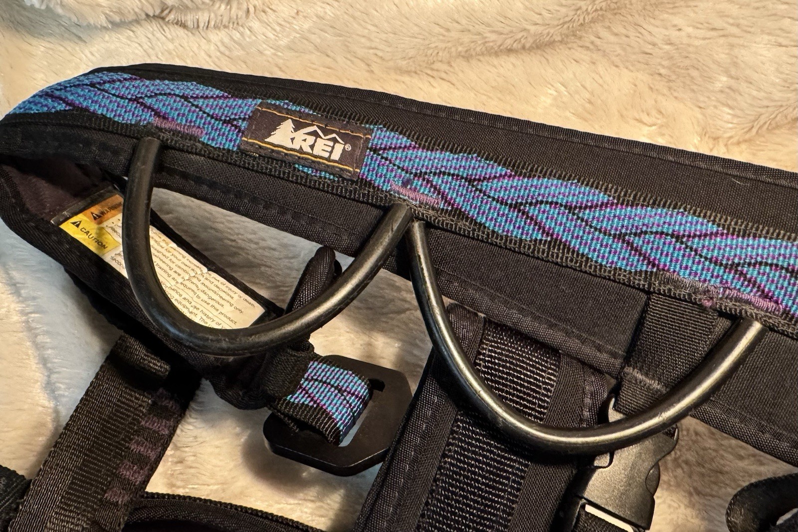 REI® Vintage 90’s Mountain Rock Climbing Harness - Women's Small Teal Purple