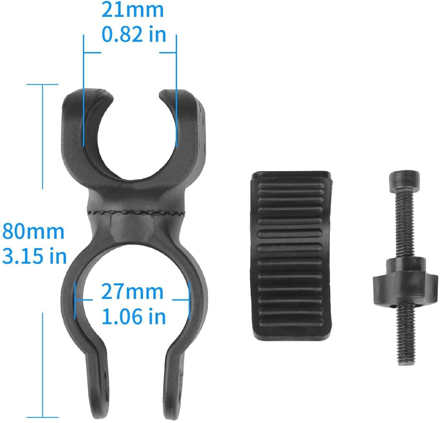 Bike Handlebar Flashlight Mount Bicycle Front Torch Clip LED Headlight Holder