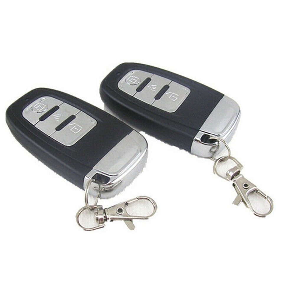 Car Keyless Entry System Engines Start Ignition Security Alarm Kit w/ 2 RemoteDa
