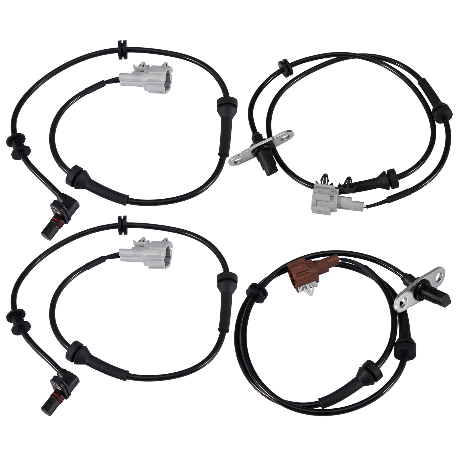 Set of 4 ABS Wheel Speed Sensors Front -Rear L/R Fits: Nissan Frontier 2005-2019