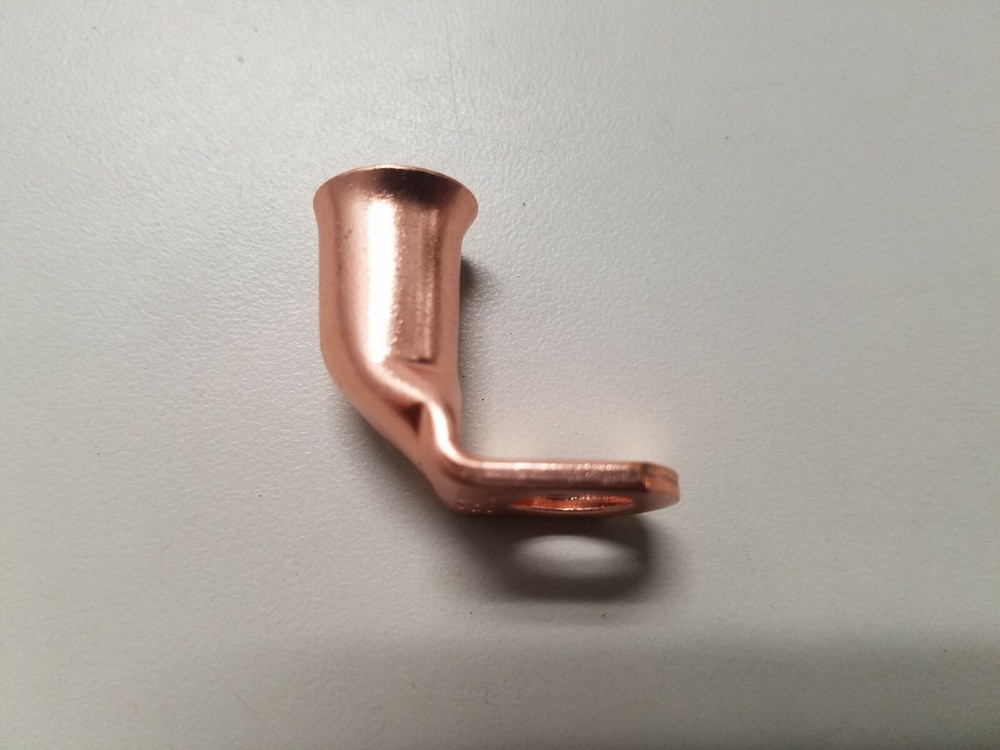(4) 4/0 bare copper lugs with 1/4 stud hole 90 degree