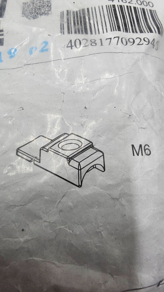 (QTY 100) Rittal Threaded Blocks 4162000 Rectangular System Punching 12.5x10.5mm