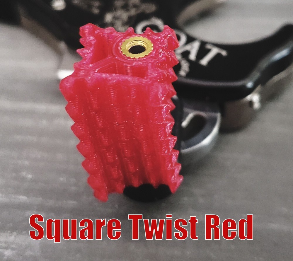 === Carter Ultraview TruBall Release SQUARE TWIST Thumb Button Peg Knobs