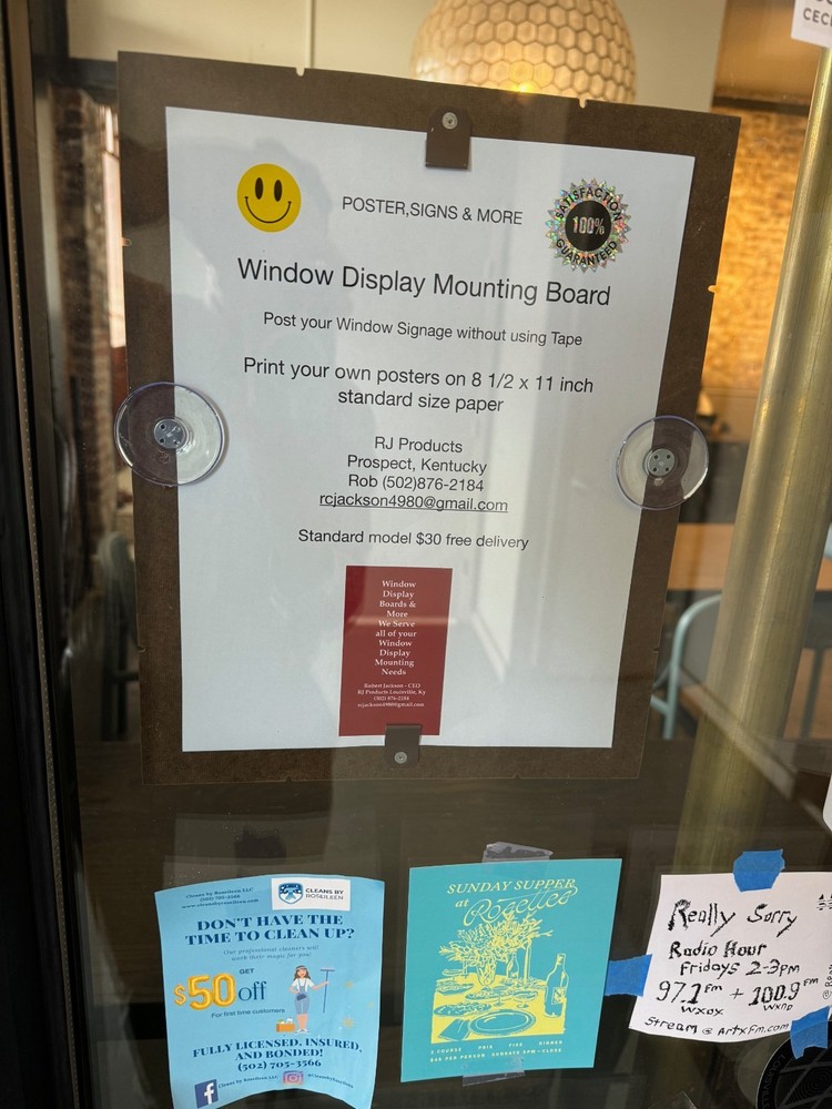 POSTER GLASS MOUNTING BOARD