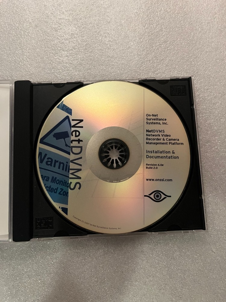 NetDVMS Network Video Recorder & Camera Management CD-ROM w/ Code for 8 Cameras