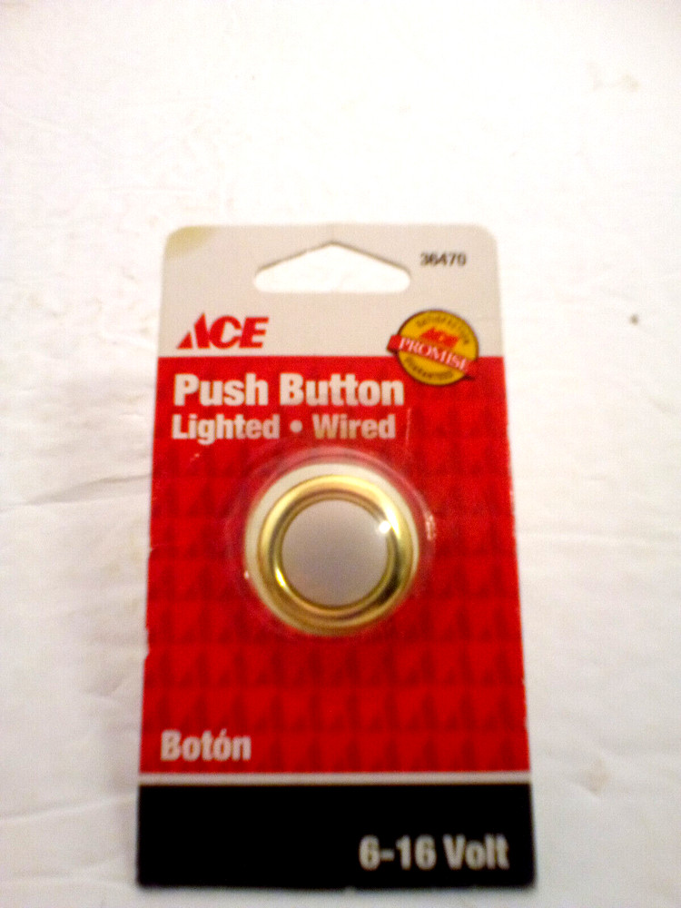 ACE HARDWARE 36470 LIGHTED PUSH BUTTON DOORBELL BUZZER