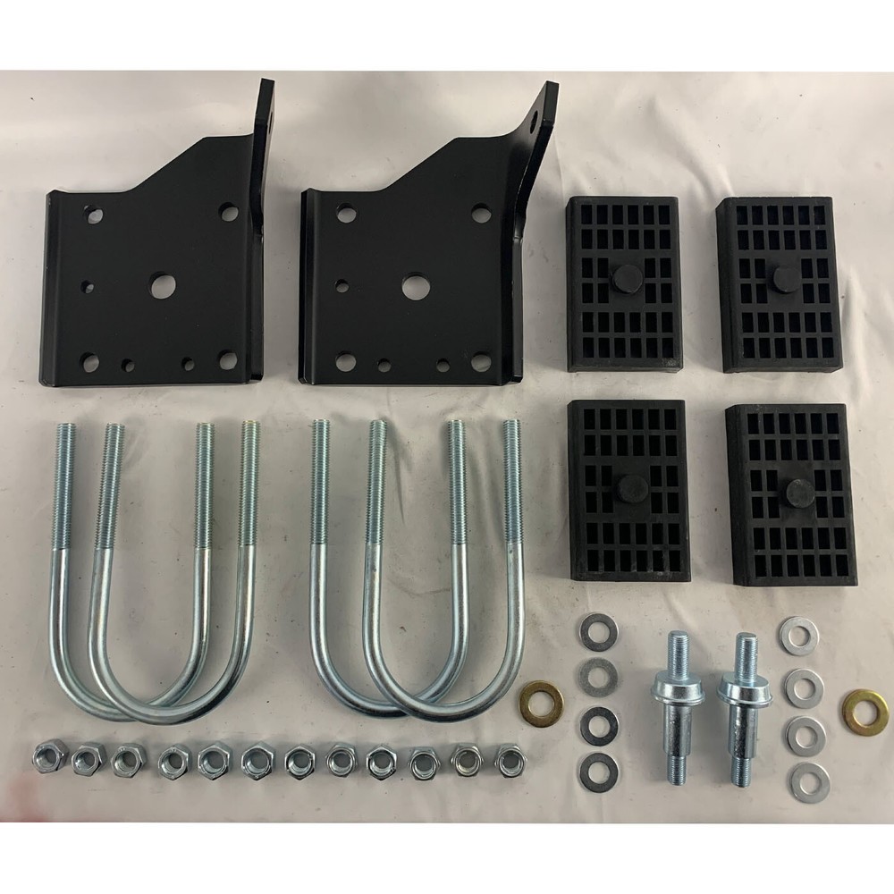 12pc Multi Leaf Shock Plate Kit Camaro Firebird Nova Spring Pad U-Bolt Nuts Stud