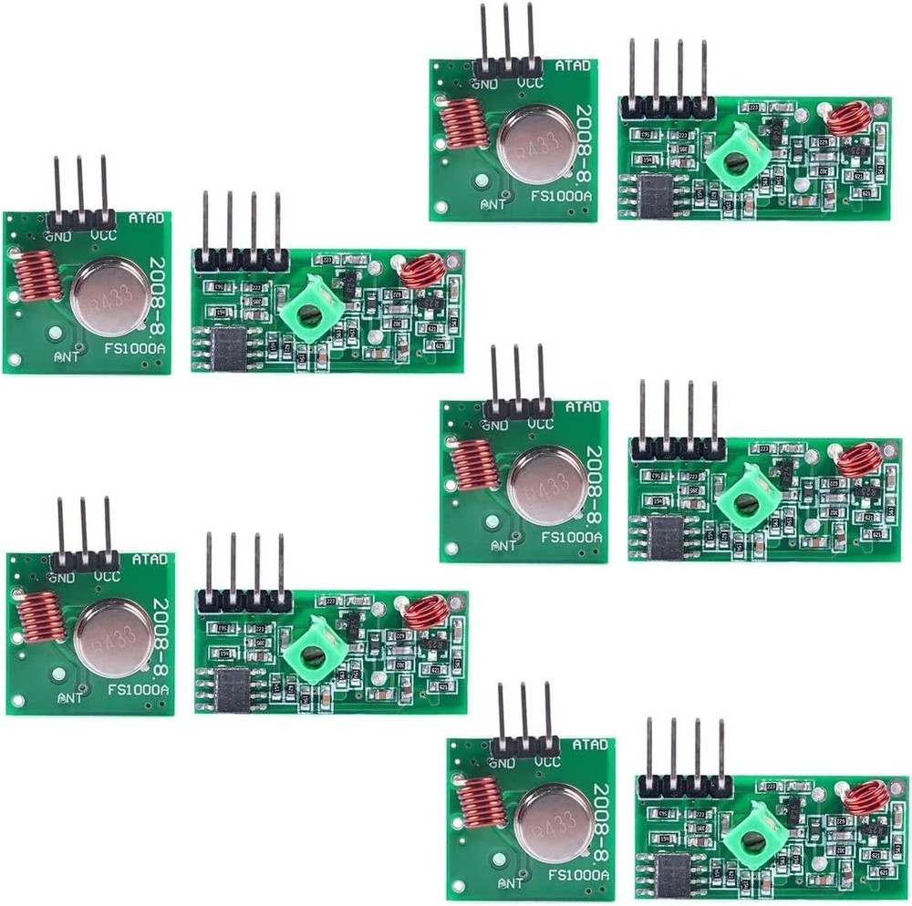 5 Sets 433M Transmitter + Receiver Kit High Frequency Super Regenerative Transce