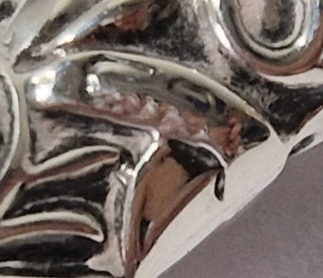 ANTIQUE SILVER DRESSING AID - BOOT BUTTON HOOK 7" RARE PATTERN