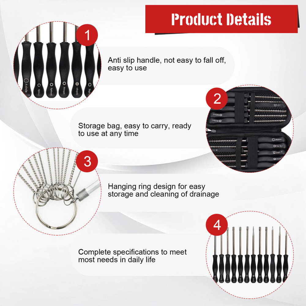 12 PCS Carburetor Tool Kit Adjustment for Common 2 Cycle Carburator Small Engine