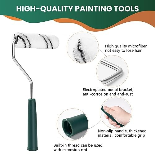 Microfiber Paint Roller 4 Inch, Small Paint Roller 4 inch paint roller 40 pack