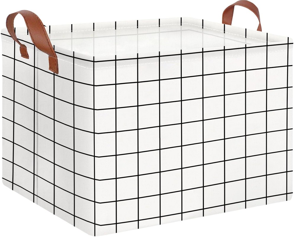 Rectangular Storage Basket,Collapsible Cute Pattern Storage Bin,Waterproof Co...