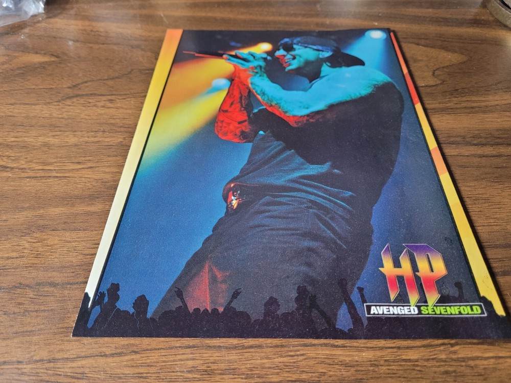 Avenged Sevenfold 2008 Hit Parader Magazine 8"x11" Mini-Poster Pin-Up