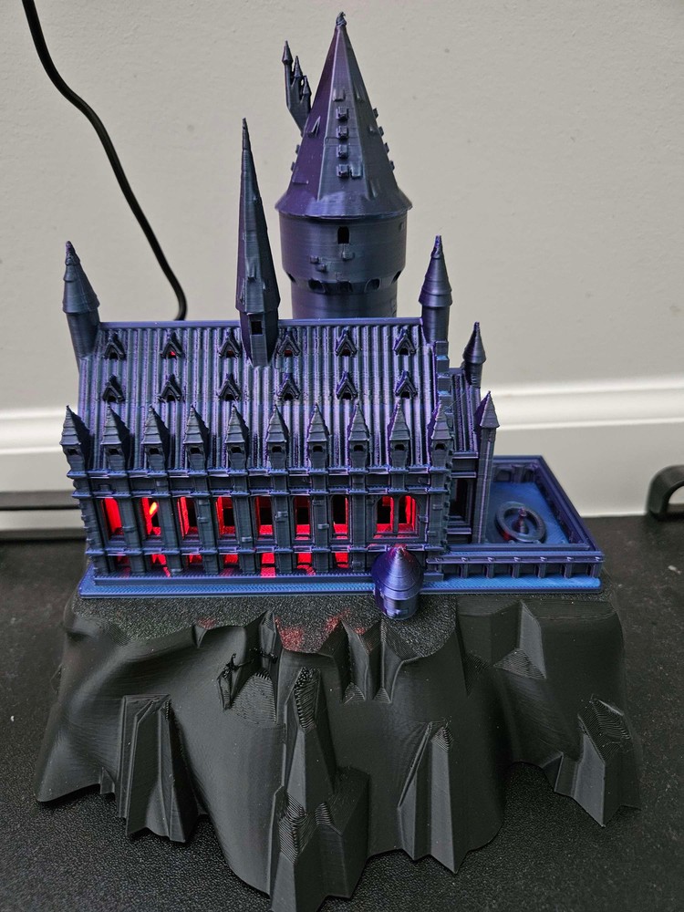 Hogwarts castle lamp 3D