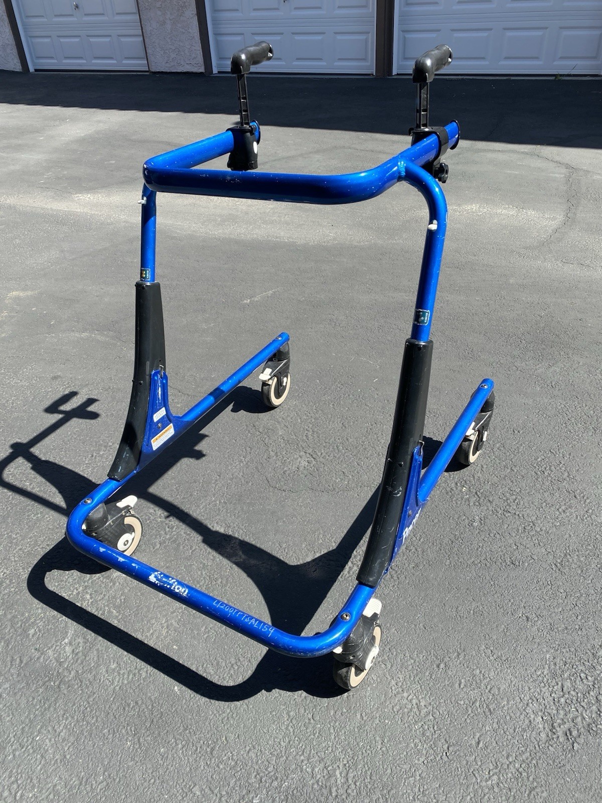 Rifton Pacer Adult Therapy Gait Trainer Large K503 200lb Cap Blue Mobility Aid