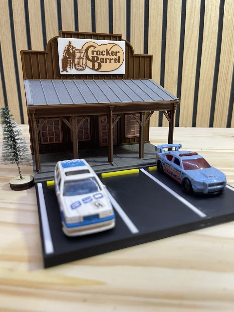 1/64 Scale Cracker Barrel Restaurant Building 3D Printed Model