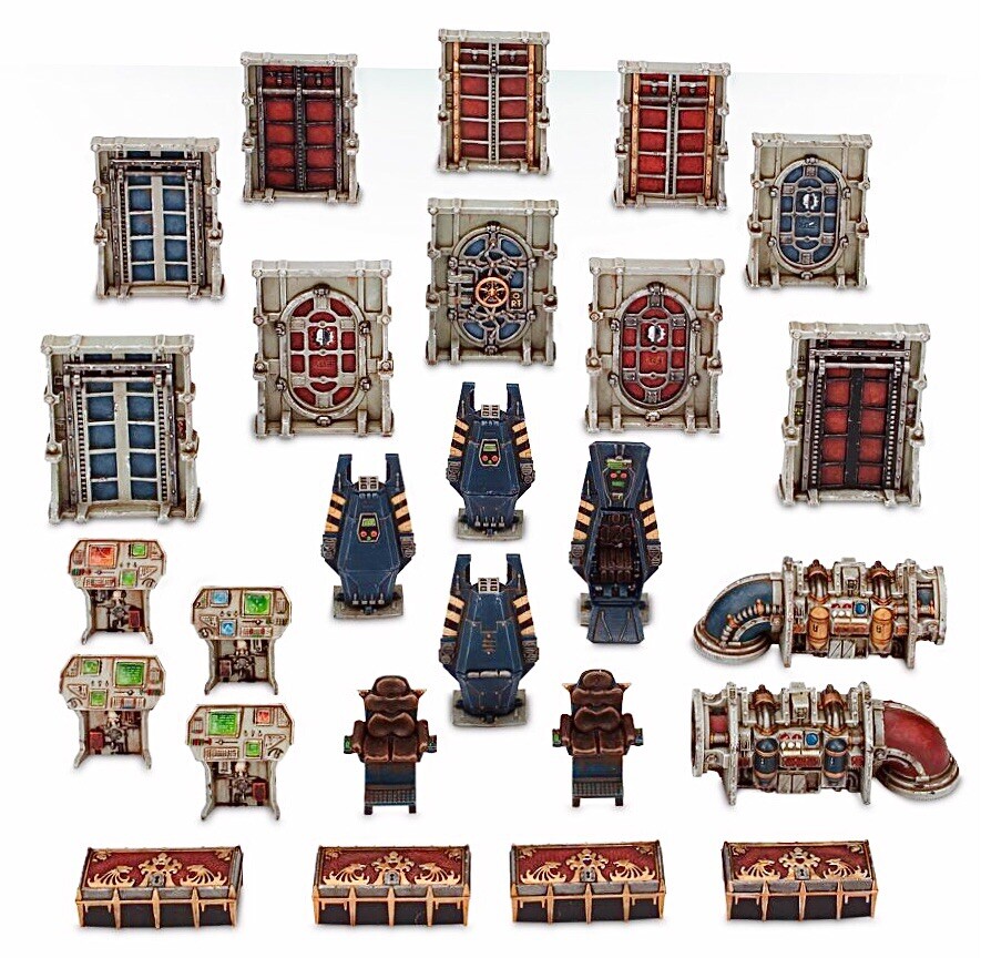 KILL-TEAM ROGUE TRADER TERRAIN Frame-Doors-Barriers=Games Workshop WARHAMMER 40K