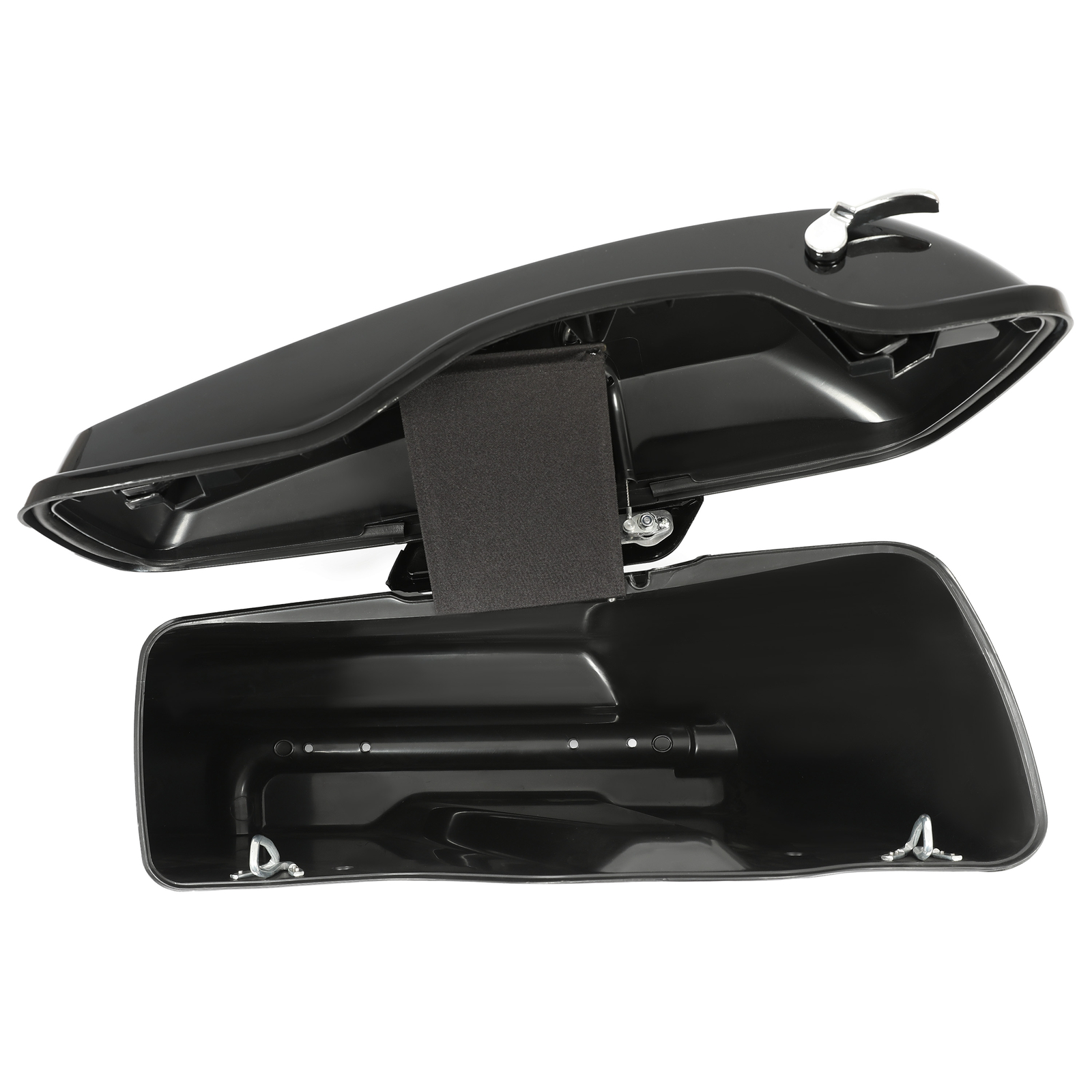 5" Stretched Extended Hard Saddle bags For Harley Road King Street Glide 2014-24