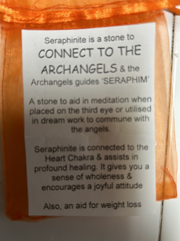 Seraphinite Polished Stone Macrame Necklace