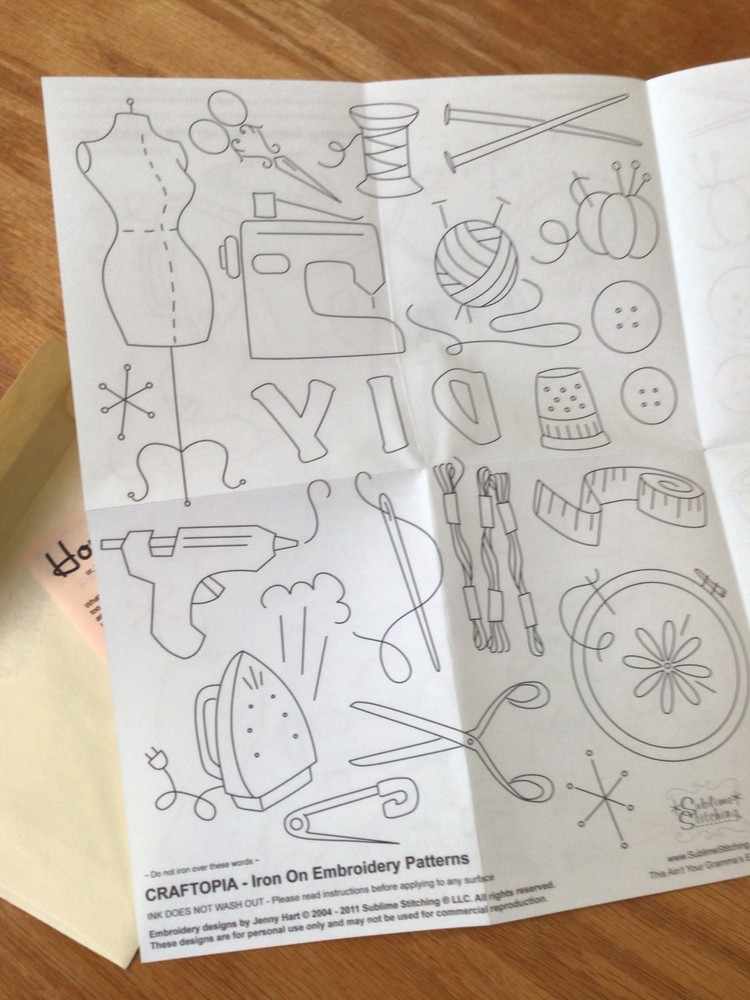 Sublime Stitching Embroidery Pattern Your Choice of One