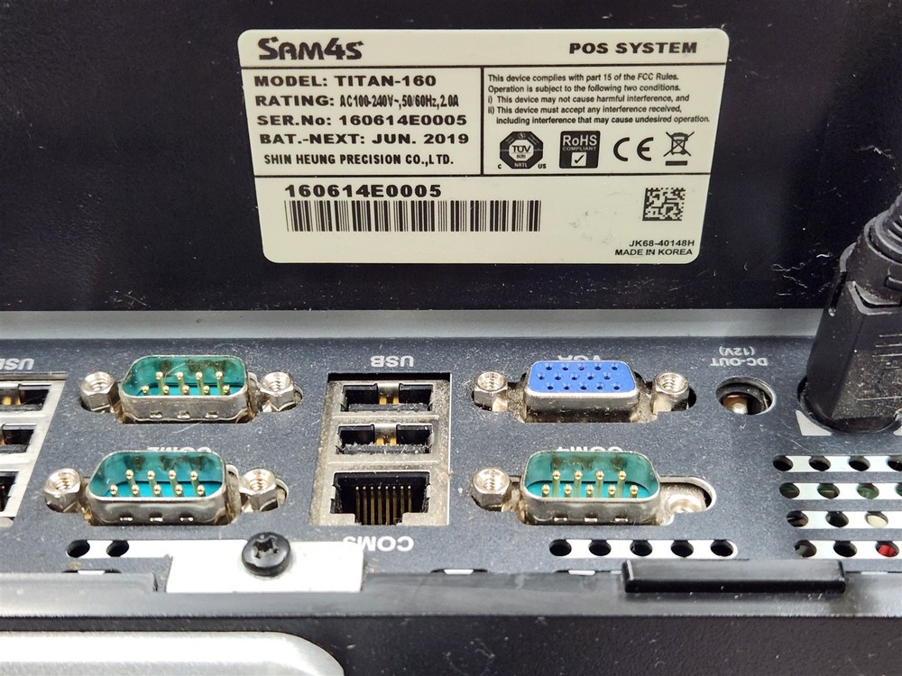 ⭐️⭐️⭐️⭐️⭐️ **DEFECTIVE** Sam4s Titan-160 POS System
