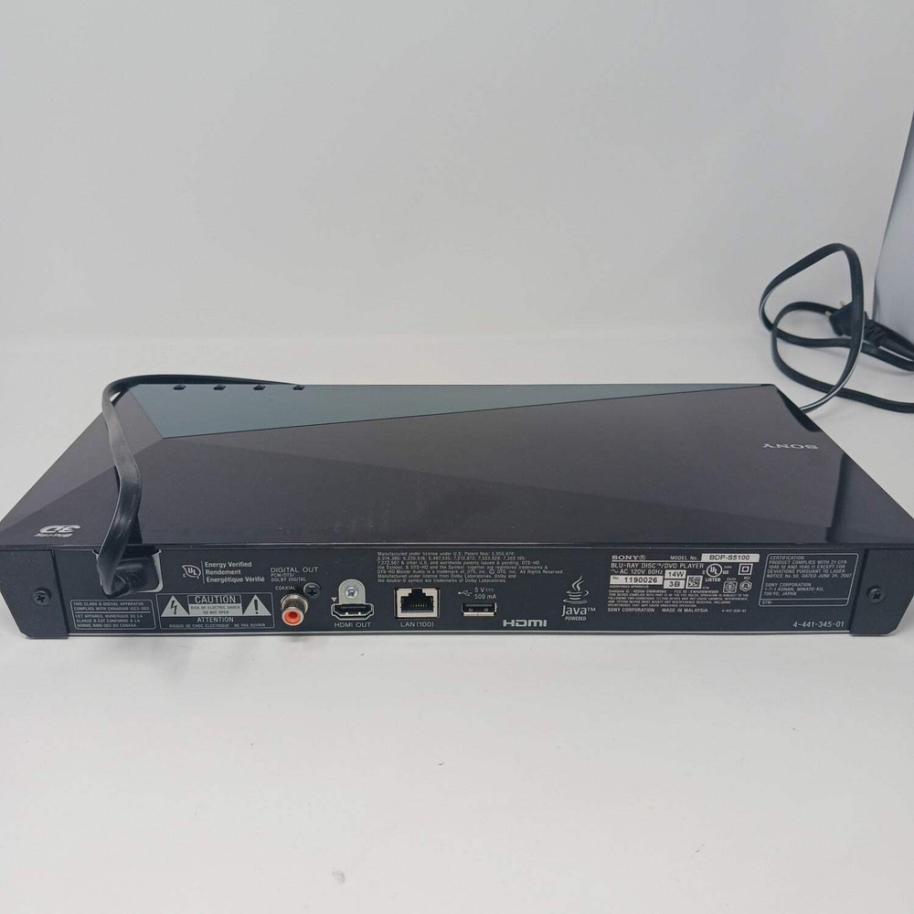 Sony BDP-S5100 Blu-ray/DVD Player BDP-S5100